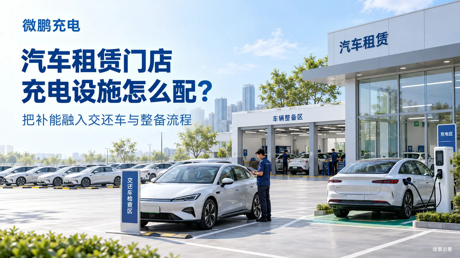 汽车租赁门店如何配置充电设施?交车、还车与整备流程怎么衔接