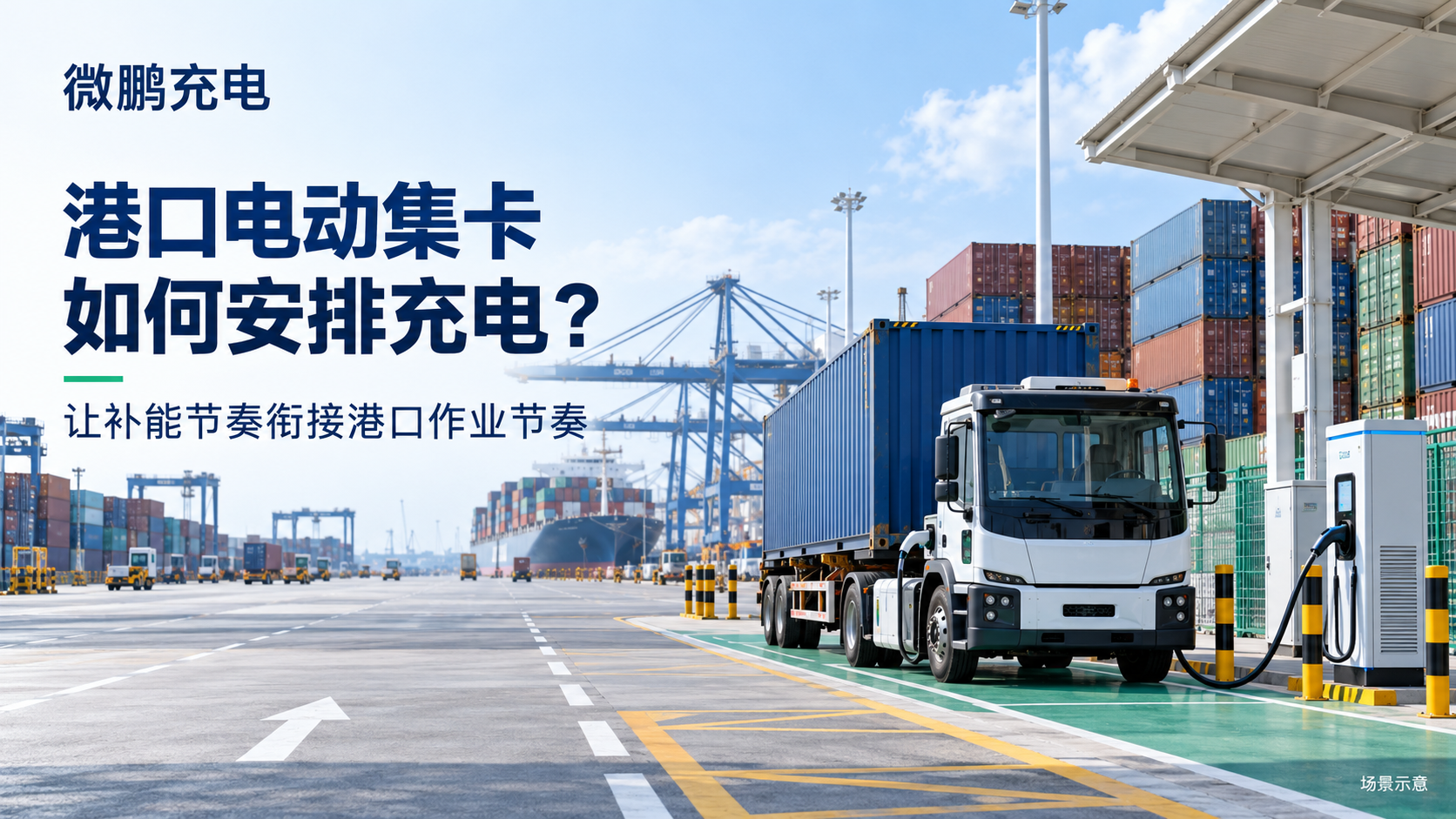 港口电动集卡如何安排充电?连续作业场景下的补能配置思路