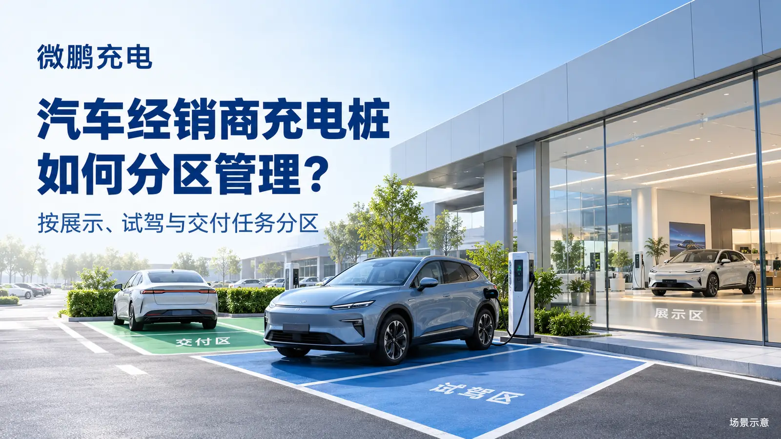 汽车经销商安装充电桩,展车、试驾车与交付车辆如何分区管理