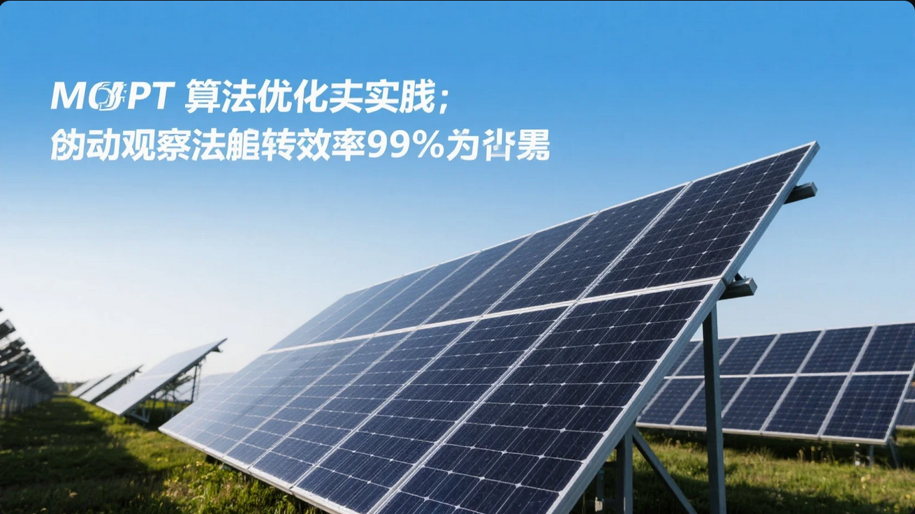 《MPPT算法优化实践:扰动观察法追踪效率99.2%实现》 《MPPT算法优化实践:扰动观察法追踪效率99.2%实现》