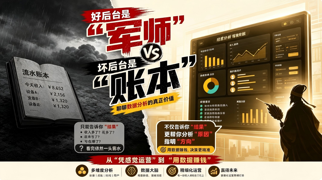 好后台是“军师”,坏后台是“账本” 好后台是“军师”,坏后台是“账本”