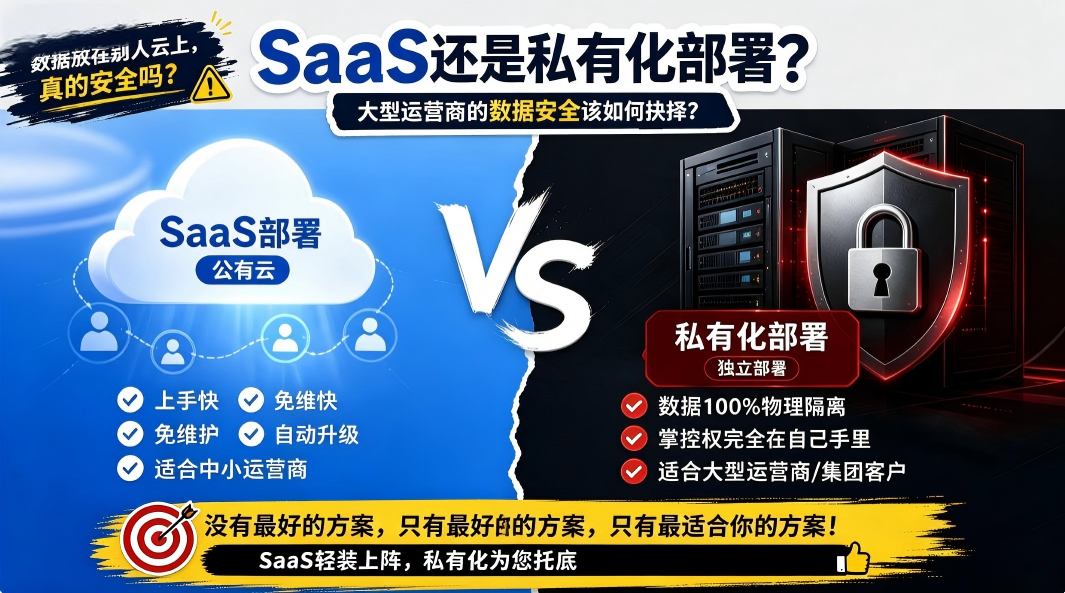 SaaS还是私有化部署,怎么选? SaaS还是私有化部署,怎么选?