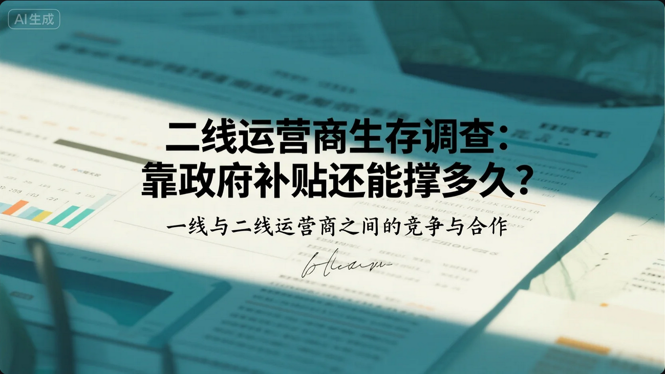 《二线运营商生存调查:靠政府补贴还能撑多久?》 《二线运营商生存调查:靠政府补贴还能撑多久?》