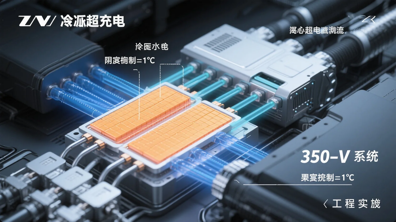 《液冷超充散热原理图解:350kW系统温差控制±1℃工程实现》 《液冷超充散热原理图解:350kW系统温差控制±1℃工程实现》
