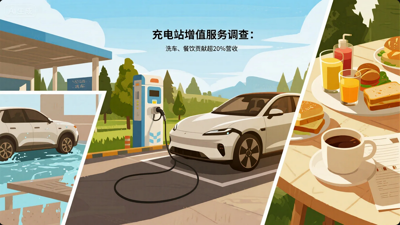 《充电站增值服务调查:洗车、餐饮贡献超20%营收》 《充电站增值服务调查:洗车、餐饮贡献超20%营收》