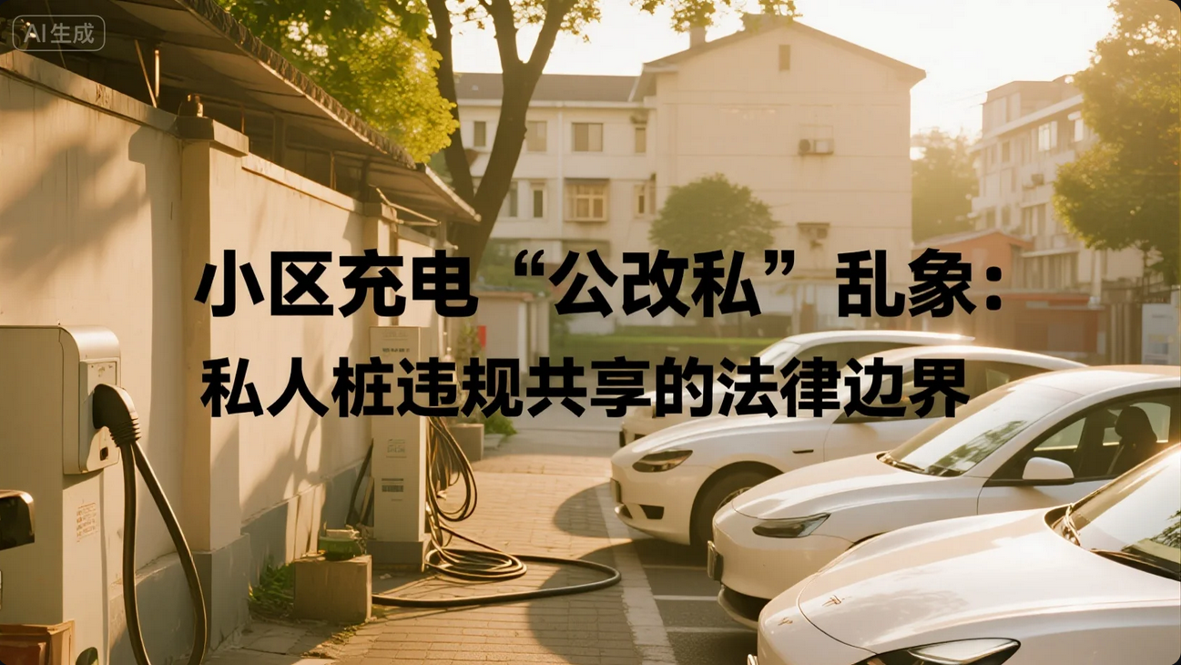 《小区充电“公改私”乱象:私人桩违规共享的法律边界》 《小区充电“公改私”乱象:私人桩违规共享的法律边界》