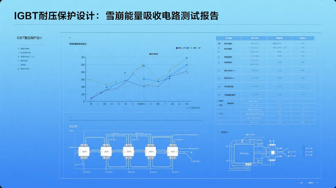 《IGBT耐压保护设计:雪崩能量吸收电路测试报告》 《IGBT耐压保护设计:雪崩能量吸收电路测试报告》