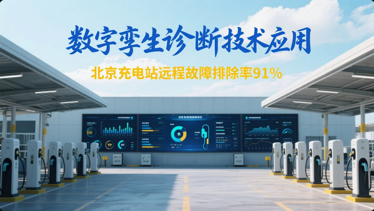 《数字孪生诊断技术应用:北京充电站远程故障排除率91%》 《数字孪生诊断技术应用:北京充电站远程故障排除率91%》