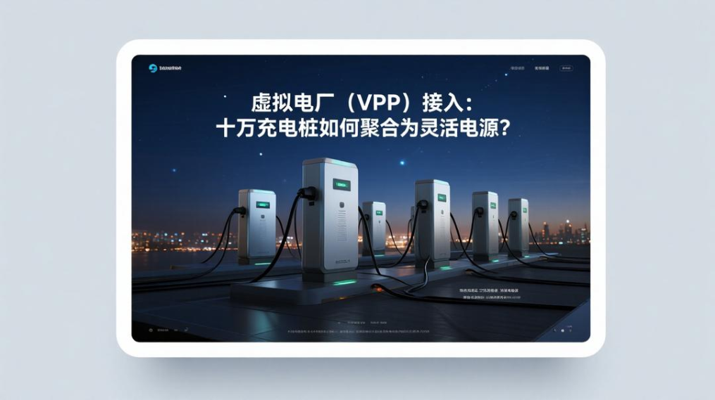 《虚拟电厂（VPP）接入：十万充电桩如何聚合为灵活电源？》
