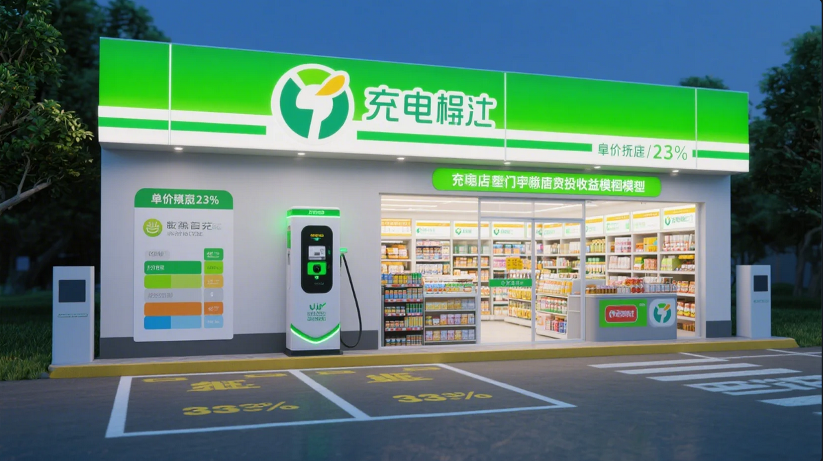 《充电桩+便利店复合业态投资收益模型:客单价提升23%》 《充电桩+便利店复合业态投资收益模型:客单价提升23%》