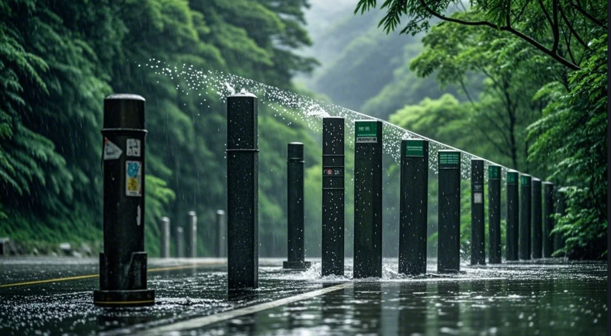 《张家界户外桩防护报告：连续暴雨天气0故障运行实录》