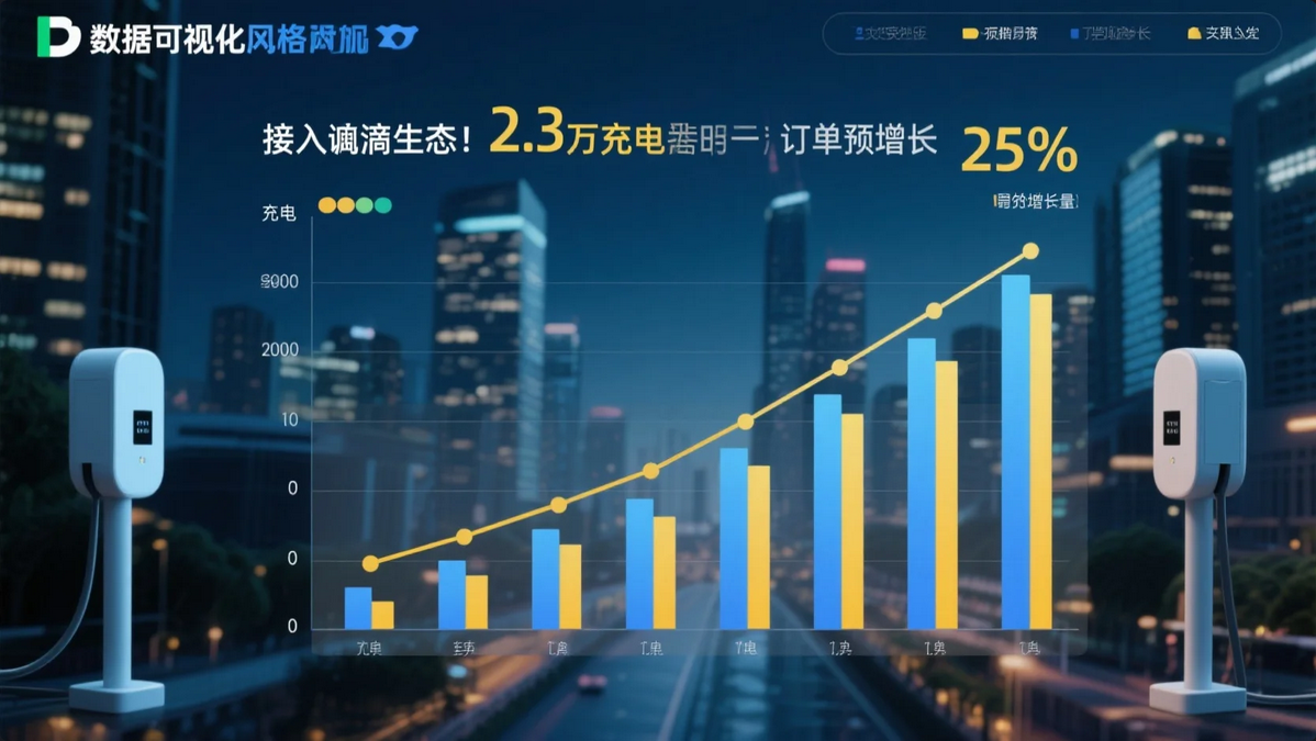 《接入滴滴生态：2.3万充电桩日均订单预计增长25%》