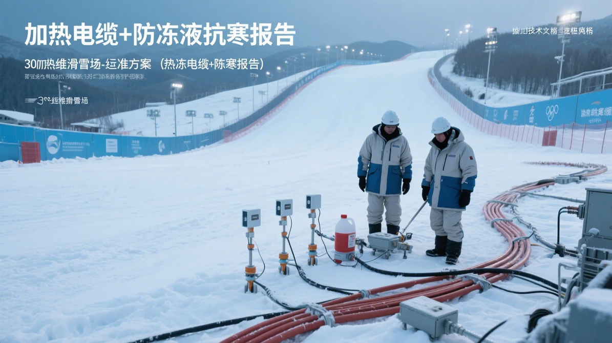 《张家口冬奥滑雪场-30℃运维方案:加热电缆+防冻液抗寒报告》 《张家口冬奥滑雪场-30℃运维方案:加热电缆+防冻液抗寒报告》