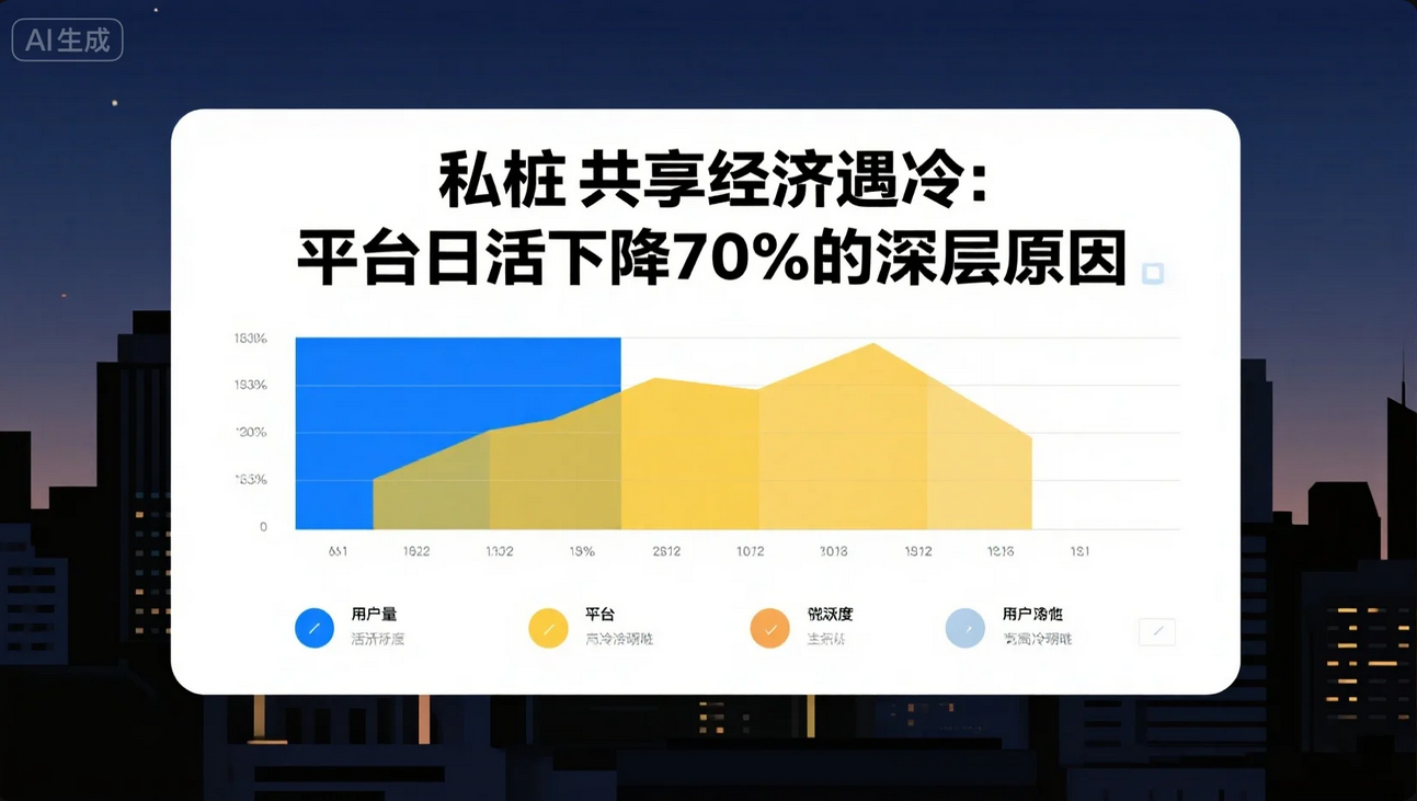 《私桩共享经济遇冷:平台日活下降70%的深层原因》 《私桩共享经济遇冷:平台日活下降70%的深层原因》