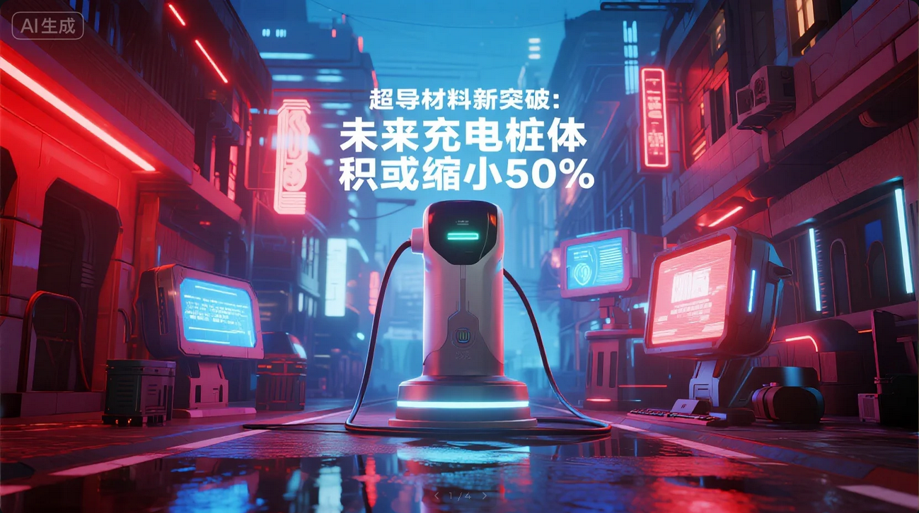 《超导材料新突破:未来充电桩体积或缩小50%》 《超导材料新突破:未来充电桩体积或缩小50%》