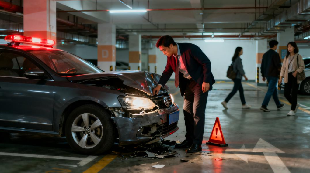 在站点内发生交通事故或车辆碰撞如何处理？