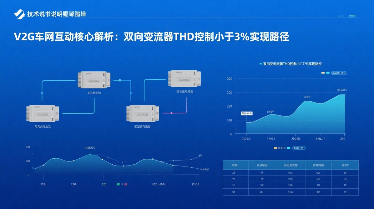 《V2G车网互动核心解析:双向变流器THD控制<3%实现路径》 《V2G车网互动核心解析:双向变流器THD控制<3%实现路径》