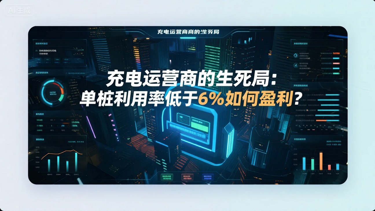 《充电运营商的生死局:单桩利用率低于6%如何盈利?》 《充电运营商的生死局:单桩利用率低于6%如何盈利?》